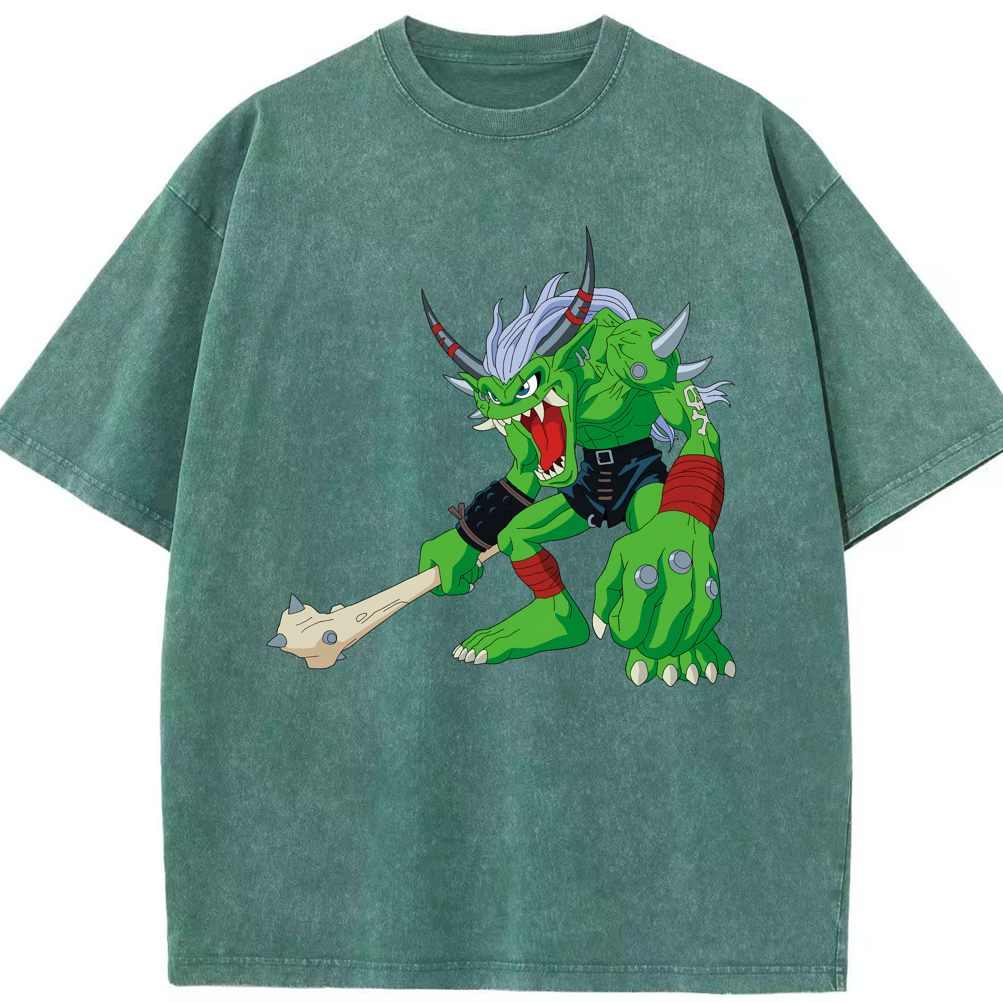 （画像用） Digimon デジタルモンスター/デジモン 綿100% ヴィンテージ風 半袖Tシャツ（フロントプリント）